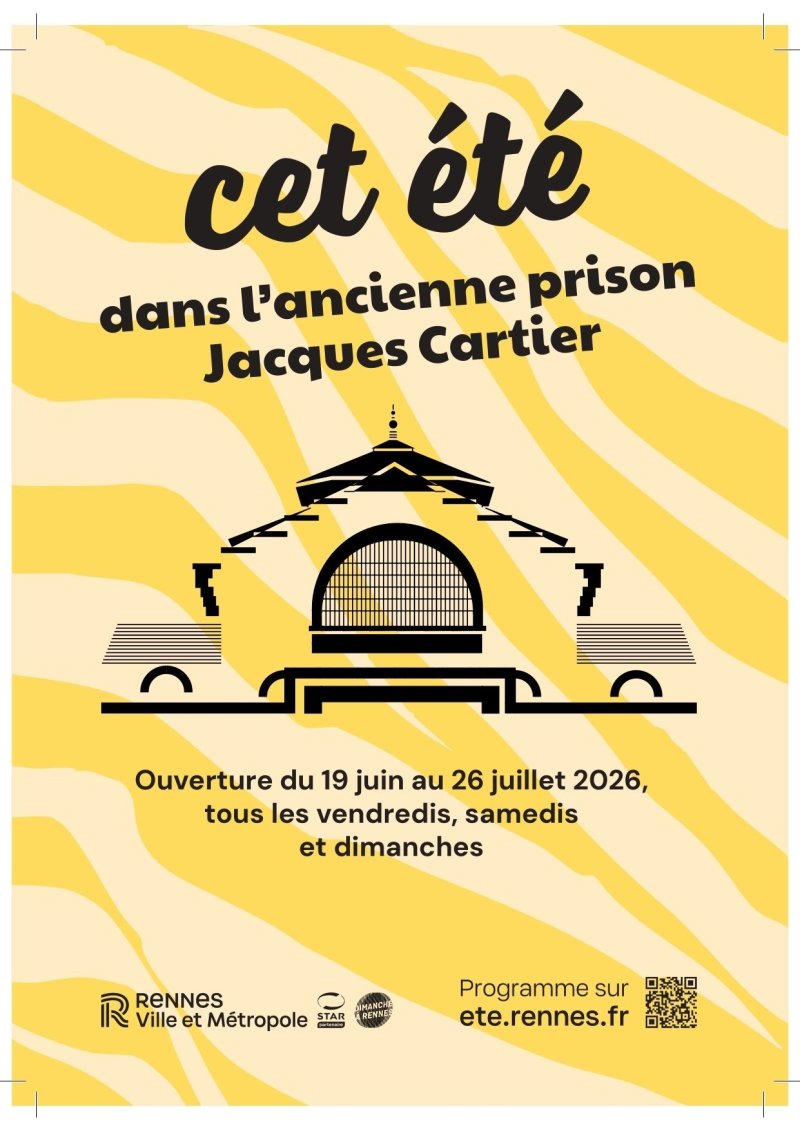 Cet été à l'ancienne prison Jacques-Cartier, programme du mois de juillet