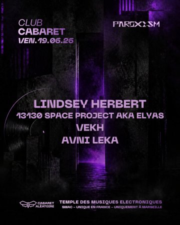 Club Cabaret : Paroxysm Invite Lindsey Herbert