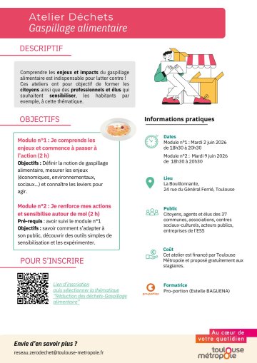 Ateliers gaspillage alimentaire