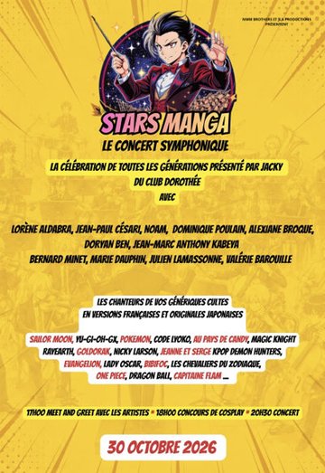 Stars Manga, le concert live symphonique