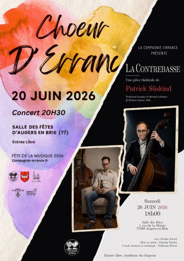 "La contrebasse" suivi d'un concert du choeur d'Errance