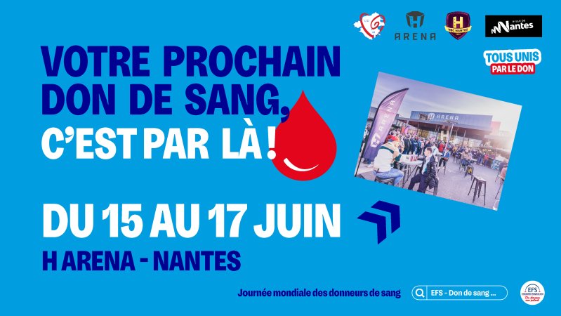 Don de sang : collecte exceptionnelle les 15, 16 et 17 juin