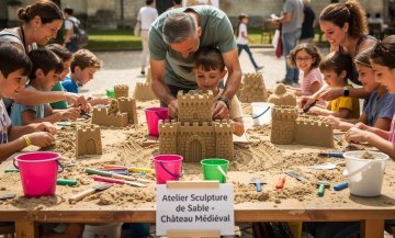 Château de sable XXL : les bâtisseurs de Talant