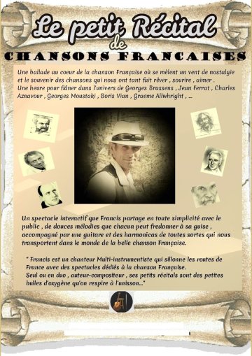 Le petit récital de chansons françaises