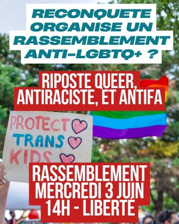 Riposte queer, anti-racistes et antifa !