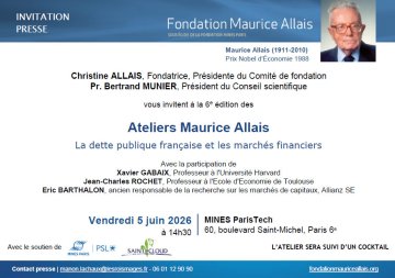 6ᵉ édition de l'Atelier Maurice Allais