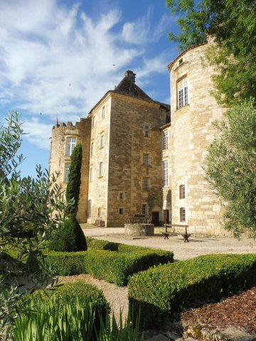 Visite des jardins à la française du château