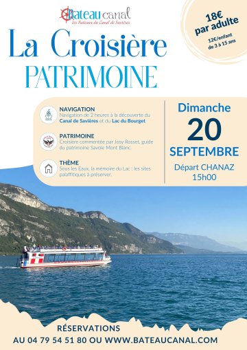 Croisière patrimoine: Sous les eaux du lac du Bourget les palafittes un bien à préserver