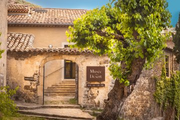 Visite guidée d'une exposition sur l'histoire et la mémoire du protestantisme en Cévennes
