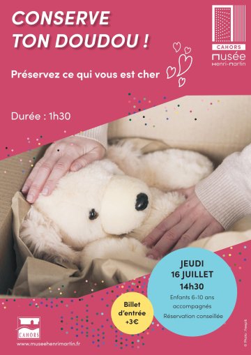 Conserve ton doudou : visite créative en famille 6-10 ans au Musée Henri Martin