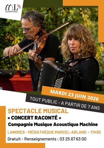 Spectacle musical "Concert raconté"