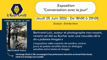 Vernissage exposition : Conversation avec le jour
