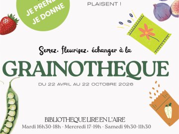 Semez, fleurissez, échangez à la grainothèque