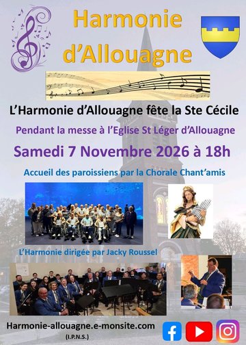 Messe de Sainte Cécile en musique à Allouagne