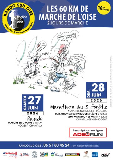 Randonnée | 11ème édition des 60km de l'Oise-Marathon des trois forêts