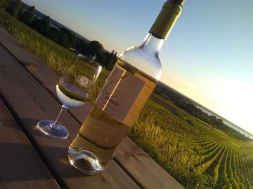 Wine and Sunset au Château Saincrit