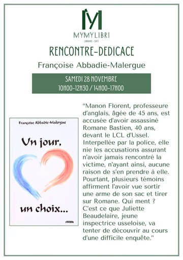Dédicace avec Françoise Malergue