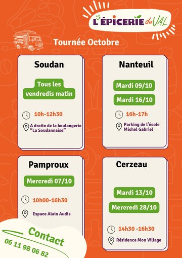 Tournée de l'Epicerie du Val à Cerzeau