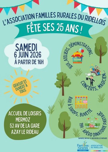 L'association famille rurales du ridellois fête ses 25 ans