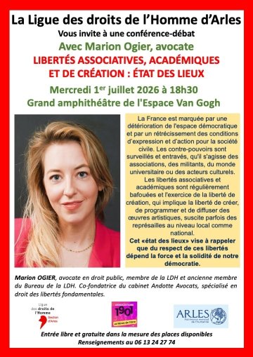 Libertés associatives, académiques et de création