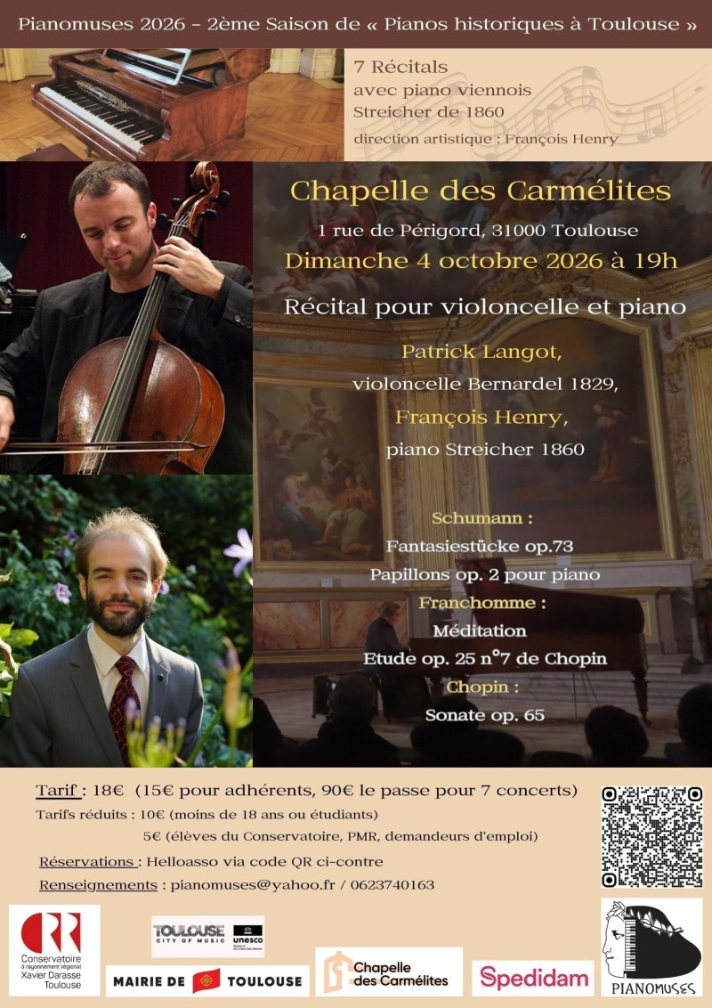 Saison musicale - Récital pour violoncelle et piano