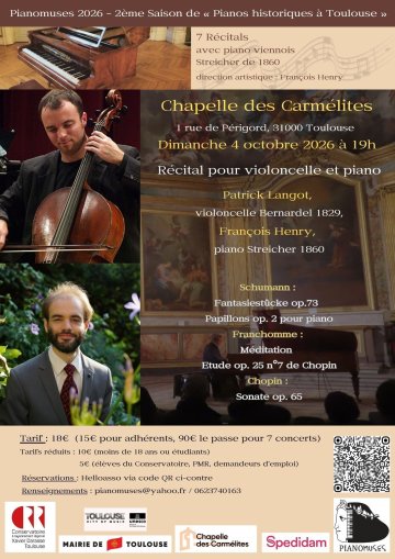 Saison musicale - Récital pour violoncelle et piano