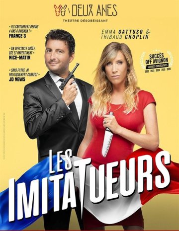 Emma Gattuso et Thibaud Choplin dans Les ImitaTueurs