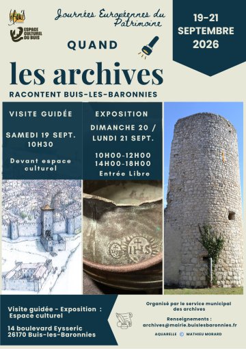 Visite guidée "La cité de Buis-les-Baronnies au fil des archives"