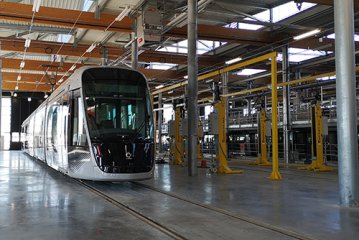 Visite guidée du centre d'exploitation et de maintenance tramway