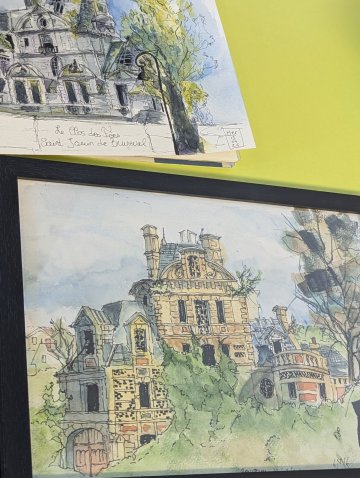 Exposition : les dessins du Clos des fées par le collectif Urban Sketcher