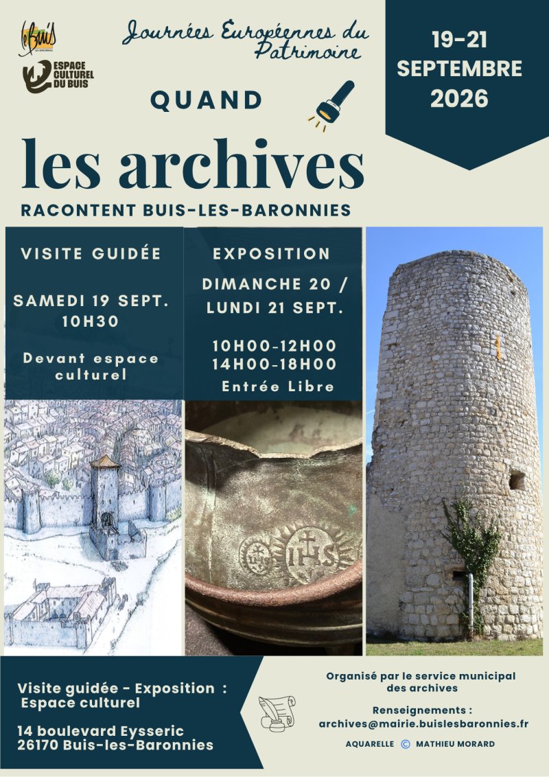 Exposition "Quand les archives racontent Buis-les-Baronnies"