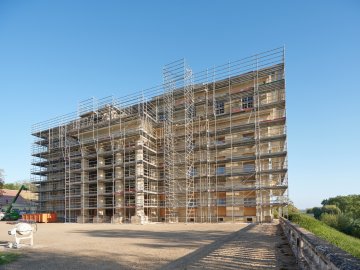 Visite guidée du chantier du château