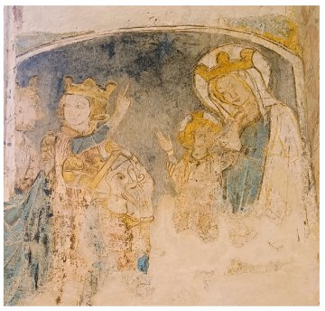 Visite libre d'une église romane avec peintures murales