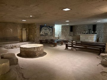 Visite guidée de la crypte
