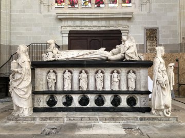 La restauration du tombeau de François II et Marguerite de Foix