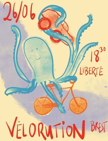 Vélorution mensuelle : RDV 18h30 Liberté Vendredi
26/06 !