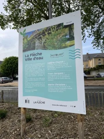 La Flèche, ville d'eau : l'expo s'affiche en grand !