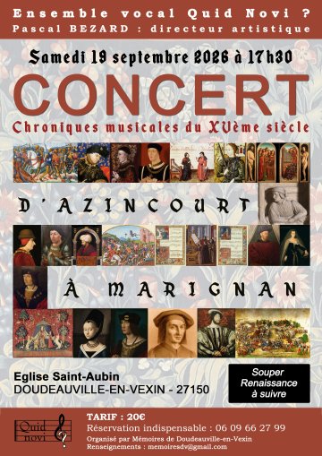 Concert en costumes : d'Azincour à Marignan