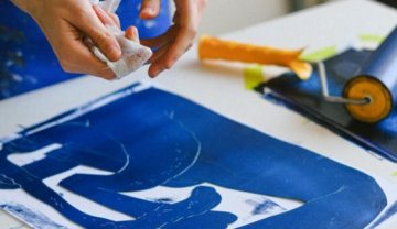Atelier de pratique artistique - Linogravure