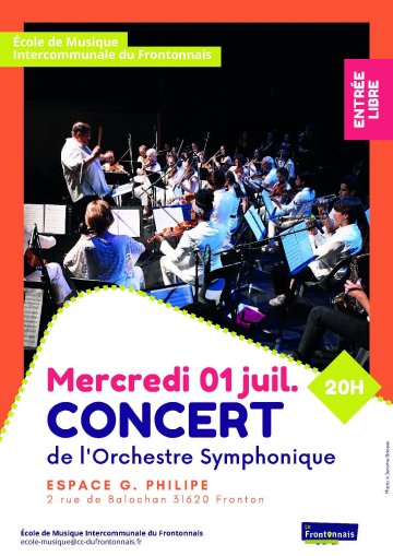 Concert de l'orchestre symphonique