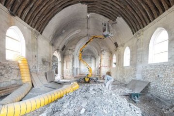 Exposition photos sur les travaux de restauration du Carré Saint-Cyr