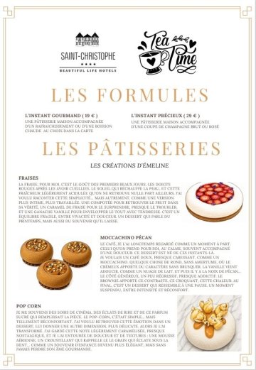 Tea Time à la Table du Saint-Christophe