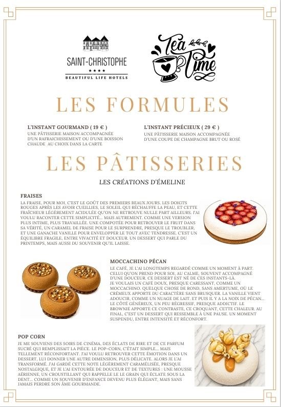 Tea Time à la Table du Saint-Christophe