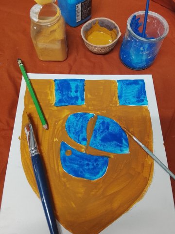Atelier blason à la médiathèque municipale