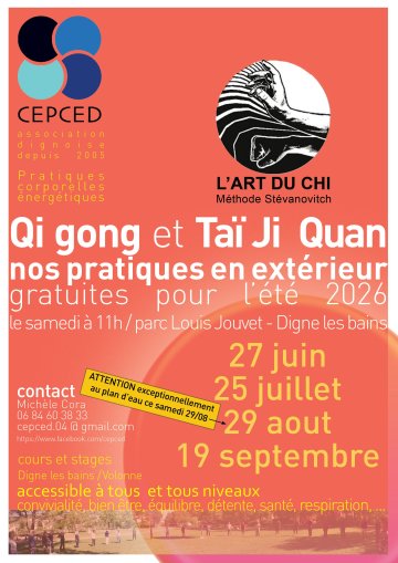 GI GONG TAI CHI PRATIQUES EN EXTERIEUR GRATUITES
