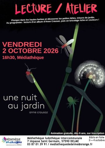 Lecture / Atelier « Une nuit au jardin »