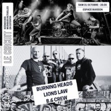Burning Heads + 8.6 Crew + Lions Law - Punk sur Cherbourg