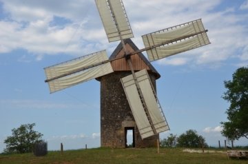 Démonstration : Le moulin à vent fera de la farine