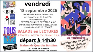 balade matrimoniale : des héroïnes du matrimoine d’hier aux mouvements de demain(S)