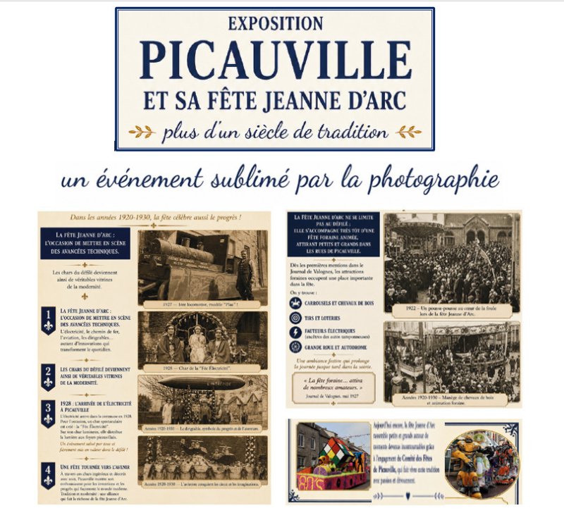 Exposition : Picauville et sa fête Jeanne d'Arc, un événement sublimé par la photographie